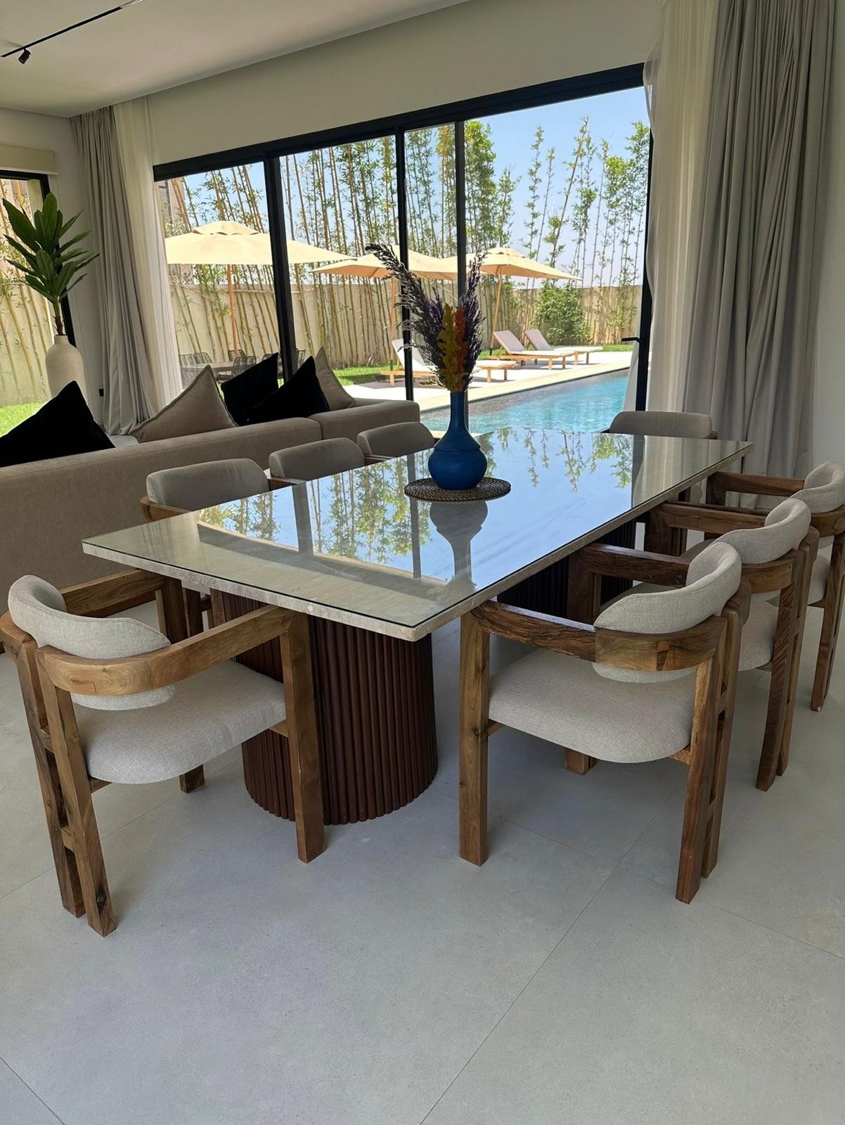 Table à manger · piètement bois